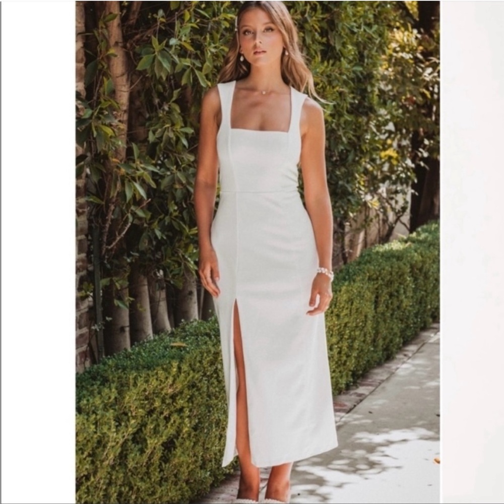 Show Me Your MuMu - Eden - White Midi Dress